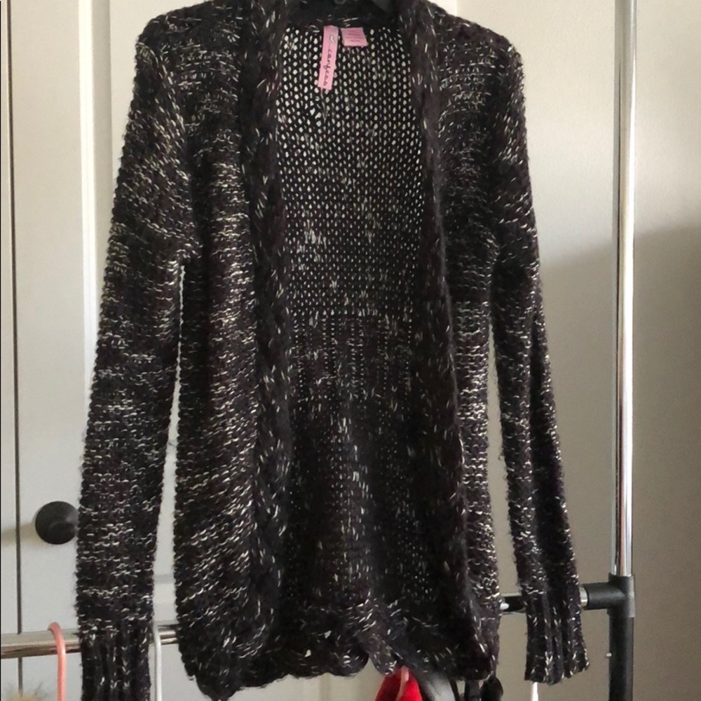 Black and white cardigan
